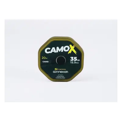 RidgeMonkey Šňůrka Connexion CamoX Stiff Coated Hooklink 20m 35lb