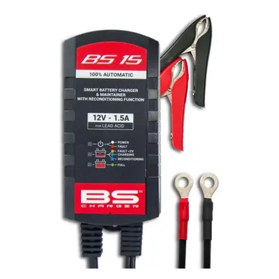 Nabíječka akumulátorů BS-BATTERY Smart BS15, 12 V, 1500 mA