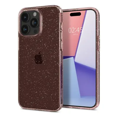 Kryt na mobil Spigen Liquid Crystal Glitter Rose Quartz iPhone 15 Pro