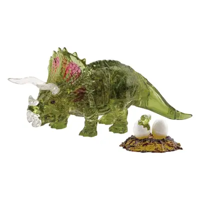 3D puzzle HCM KINZEL 3D Crystal puzzle Triceratops s mládětem 61 dílků