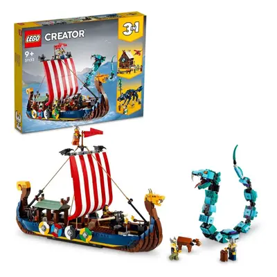 LEGO stavebnice LEGO® Creator 31132 Vikingská loď a mořský had