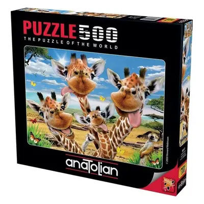 Puzzle Anatolian Puzzle Žirafí selfie 500 dílků