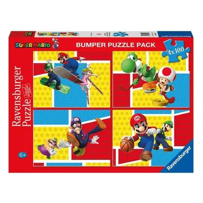 Puzzle Ravensburger 051953 Super Mario 4x100 dílků