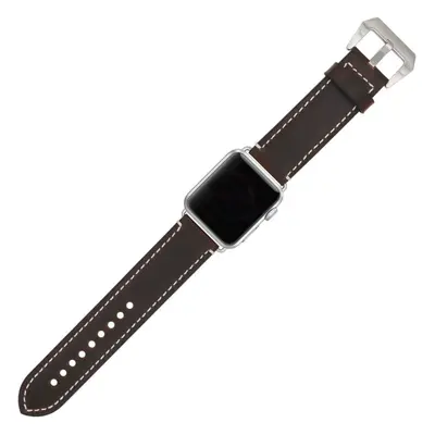 Řemínek Eternico Leather Band 2 pro Apple Watch 38mm / 40mm / 41mm tmavě hnědý