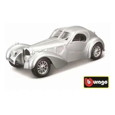 Kovový model Bburago 1:24 Bugatti Atlantic stříbrná