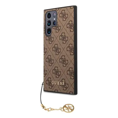 Kryt na mobil Guess 4G Charms Zadní Kryt pro Samsung Galaxy S23 Ultra Brown