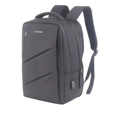 CANYON BPE-5 batoh pro 15.6" ntb, 40 x 30 x 12cm (+6cm), šedý