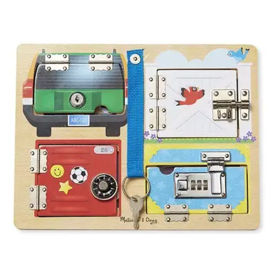 Activity board Melissa & Doug Odemykání zámků s obrázky