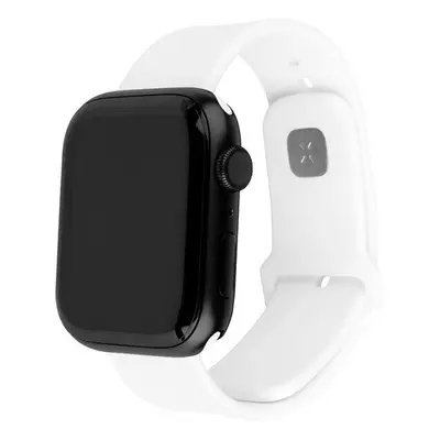 Řemínek FIXED Silicone Sporty Strap pro Apple Watch 38/40/41mm bílý