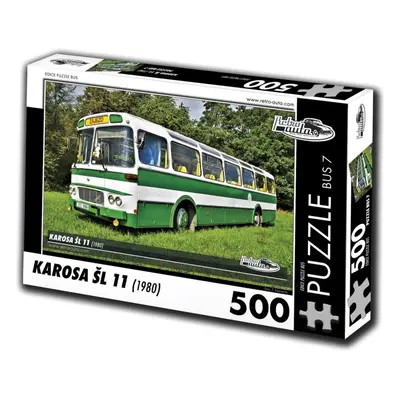 Puzzle Retro-auta Puzzle Bus č. 7 Karosa ŠL 11 (1980) 500 dílků