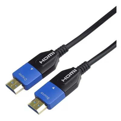 Video kabel PremiumCord Ultra High Speed HDMI 2.1 optický AOC fiber kabel 8K@60Hz, zlacené konek