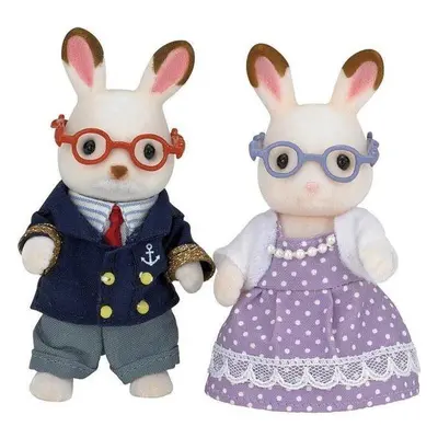 Figurky Sylvanian Families Babička a dědeček chocolate králíci