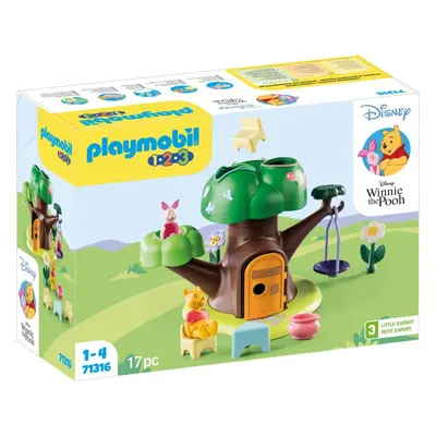 Stavebnice Playmobil 71316 1.2.3 & Disney: Domeček na stromě Medvídka Pú a Prasátka