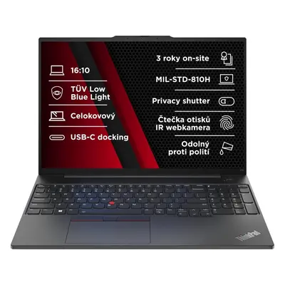 Notebook Lenovo ThinkPad E16 Gen 1 Graphite Black