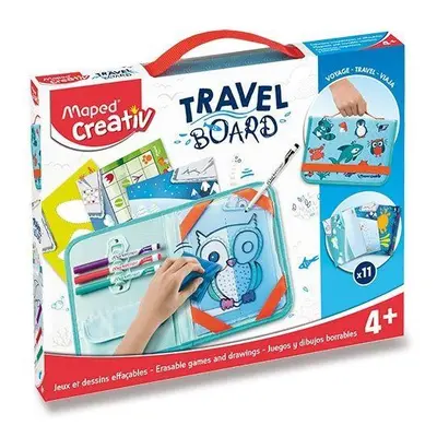 Kreativní sada Sada Maped Travel Board - Hry a kreslení se zvířátky