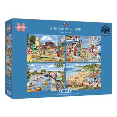 Puzzle Gibsons Puzzle Kéž bys tu byl 4x500 dílků