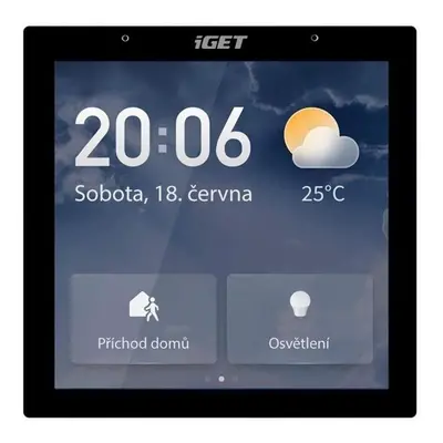 Centrální jednotka iGET HOME Gateway GW6 - ovládací panel s dotykovým LCD 4" HD + brána s podpor