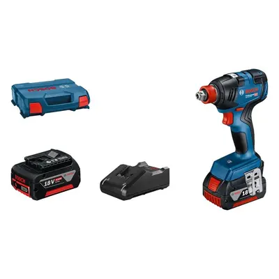 Rázový utahovák BOSCH GDX 18V-200 Professional, 2x4Ah, L-Case 0.601.9J2.206