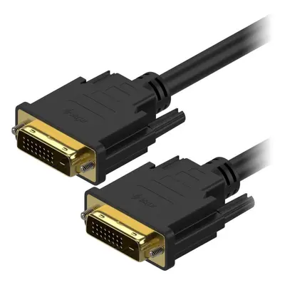 Video kabel AlzaPower DVI-D Dual Link 3m černý