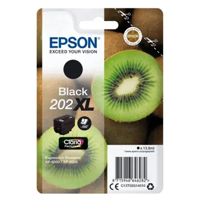 EPSON singlepack,Black 202XL,Premium Ink,XL