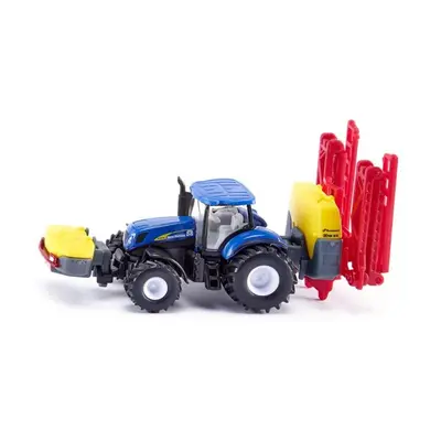 Kovový model Siku Farmer - Traktor New Holland s rozprašovačem