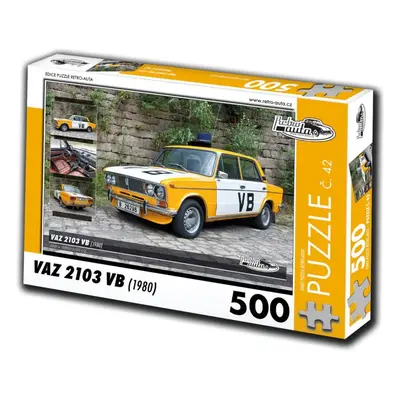 Puzzle Retro-auta Puzzle č. 42 Vaz 2103 VB (1980) 500 dílků