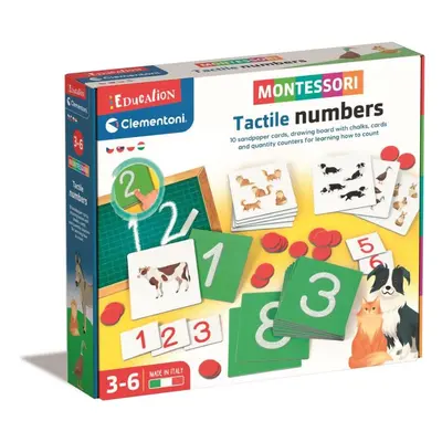 Interaktivní hračka Montessori Hra Tactile Numbers