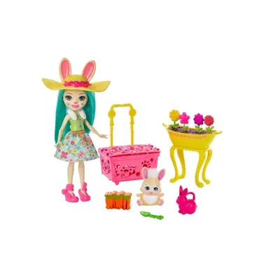 ENCHANTIMALS Fluffy zajíčková & Mop na zahrádce, Mattel GJX33