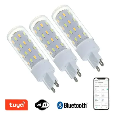 LED žárovka IMMAX NEO LITE Smart sada 3x žárovka LED G9 4W CCT, stmívatelná, WiFi, TUYA