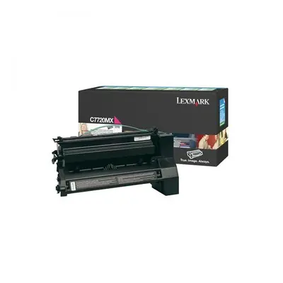 Lexmark originální toner C7720MX, magenta, 15000str., return, Lexmark C772, O