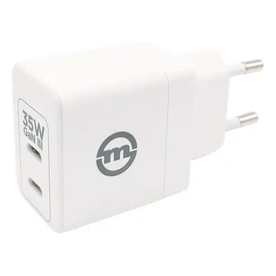 Nabíječka do sítě Mobile Origin 35W GaN III Super Charger Dual 2x USB-C White