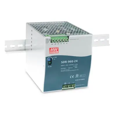 Napájecí zdroj na DIN lištu Mean Well SDR-960-24, 24V DC, 960W, 40A