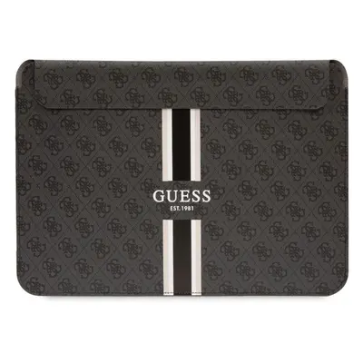 Pouzdro na notebook Guess PU 4G Printed Stripes Computer Sleeve 16" Black