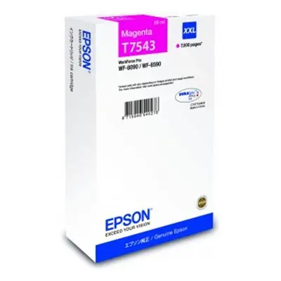 Epson originální ink C13T754340, T7543, XXL, magenta, 69ml, Epson WorkForce Pro WF-8090DW, WF-85