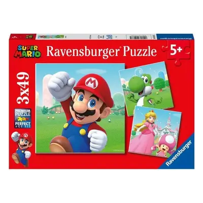 Puzzle Ravensburger 051861 Super Mario 3x49 dílků