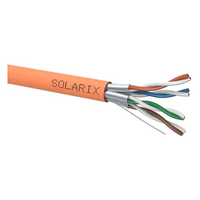 Instalační kabel Solarix CAT6A STP LSOH B2ca-s1,d1,a1 500m/cívka (SXKD-6A-STP-LSOH-B2ca)