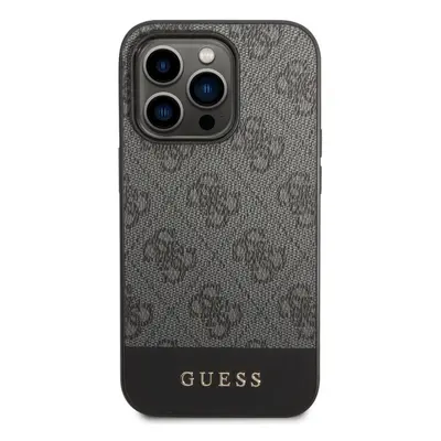 Kryt na mobil Guess 4G Stripe Zadní Kryt pro iPhone 14 Pro Grey