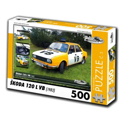 Puzzle Retro-auta Puzzle č. 3 Škoda 120 L VB (1983) 500 dílků