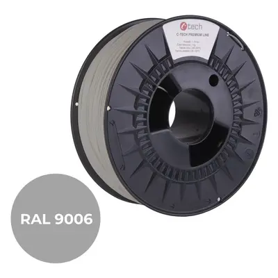 Filament C-TECH filament PREMIUM LINE PLA bílý hliník RAL9006