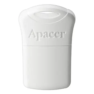 Apacer USB flash disk, USB 2.0, 64GB, AH116, bílý, AP64GAH116W-1, USB A, s krytkou