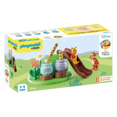 Stavebnice Playmobil 71317 1.2.3 & Disney: Včelí zahrada Medvídka Pú a Tygříka