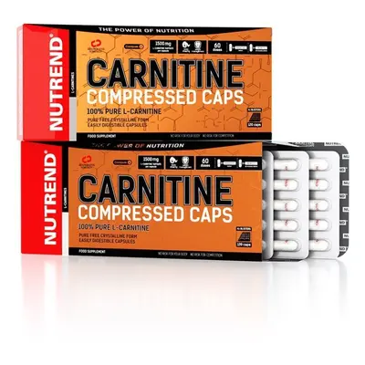 Spalovač tuků Nutrend Carnitine Compressed Caps, 120 kapslí,