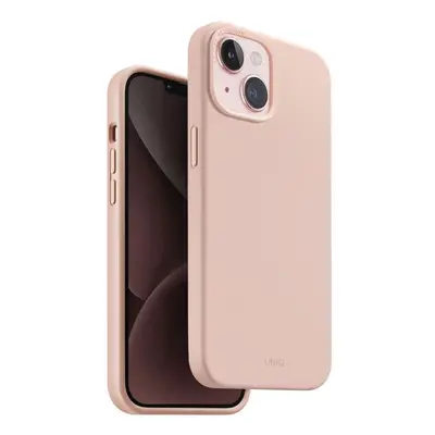 Kryt na mobil UNIQ Lino Hue MagClick ochranný kryt na iPhone 15, Blush (Pink)