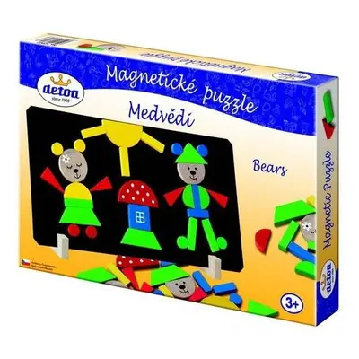 Puzzle Detoa Magnetické puzzle Medvědi