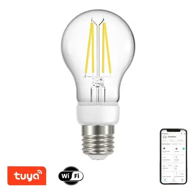 LED žárovka IMMAX NEO LITE Smart filamentová Vintage žárovka LED E27 7W teplá, studená bílá, stm