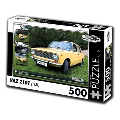 Puzzle Retro-auta Puzzle č. 6 VAZ 2101 (1981) 500 dílků