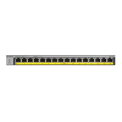 NETGEAR 16-port 10/100/1000Mbps Gigabit Ethernet, POE+ GS116LP