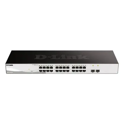 D-Link DGS-1210-26 L2/L3 Smart+ switch, 24x GbE, 2x SFP, fanless