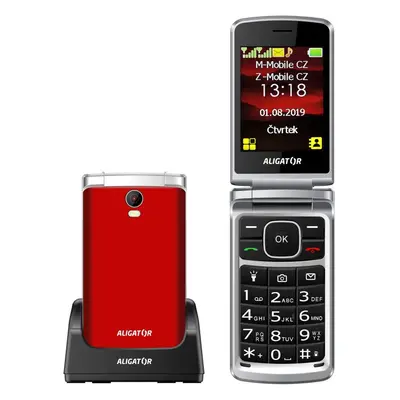 Mobilní telefon ALIGATOR V710 Senior červená