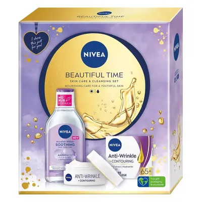 Dárková kosmetická sada NIVEA Beautiful Time Anti-wrinkle Set 450 ml